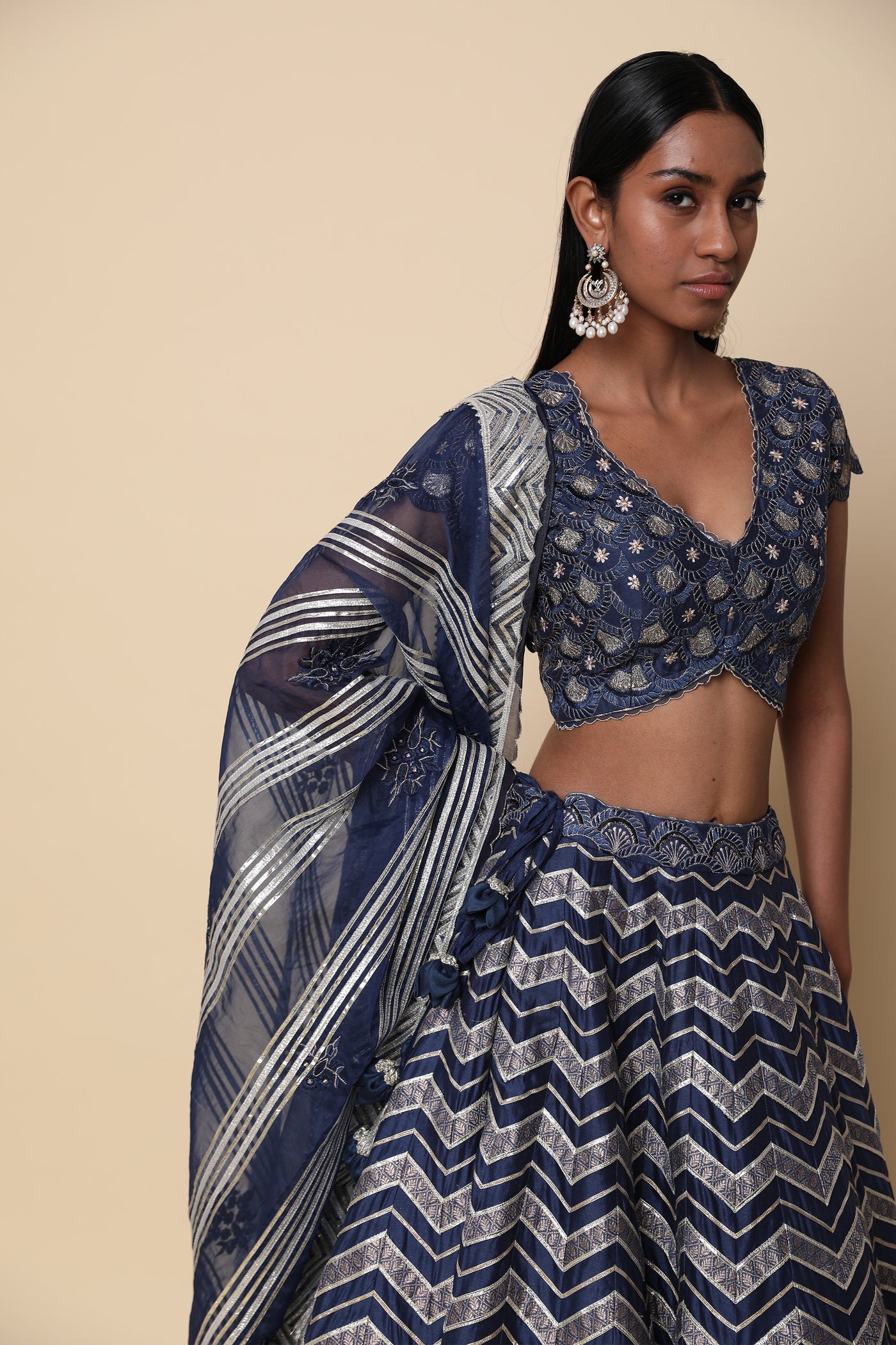 Simar Dugal Ek Taar Lehenga indian designer wear online shopping melange singapore