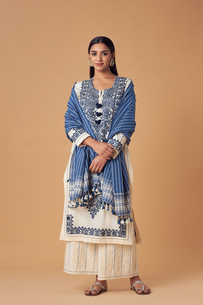 Simar Dugal Jessica Long Kurta With Pants indian designer wear online shopping melange singapore