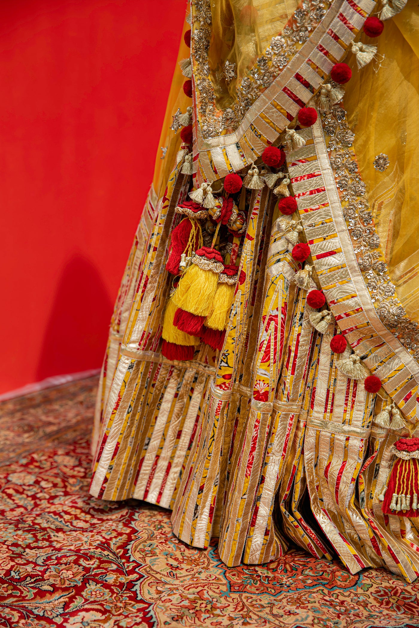 Simar Dugal Nayana Lehenga Yellow indian designer wear online shopping melange singapore