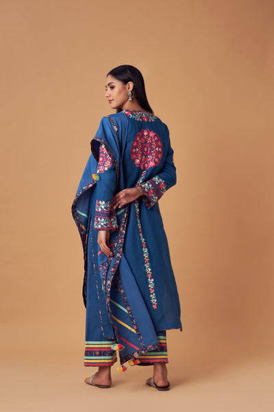 Simar Dugal Suzzane Long Kurta With Pants indian designer wear online shopping melange singapore