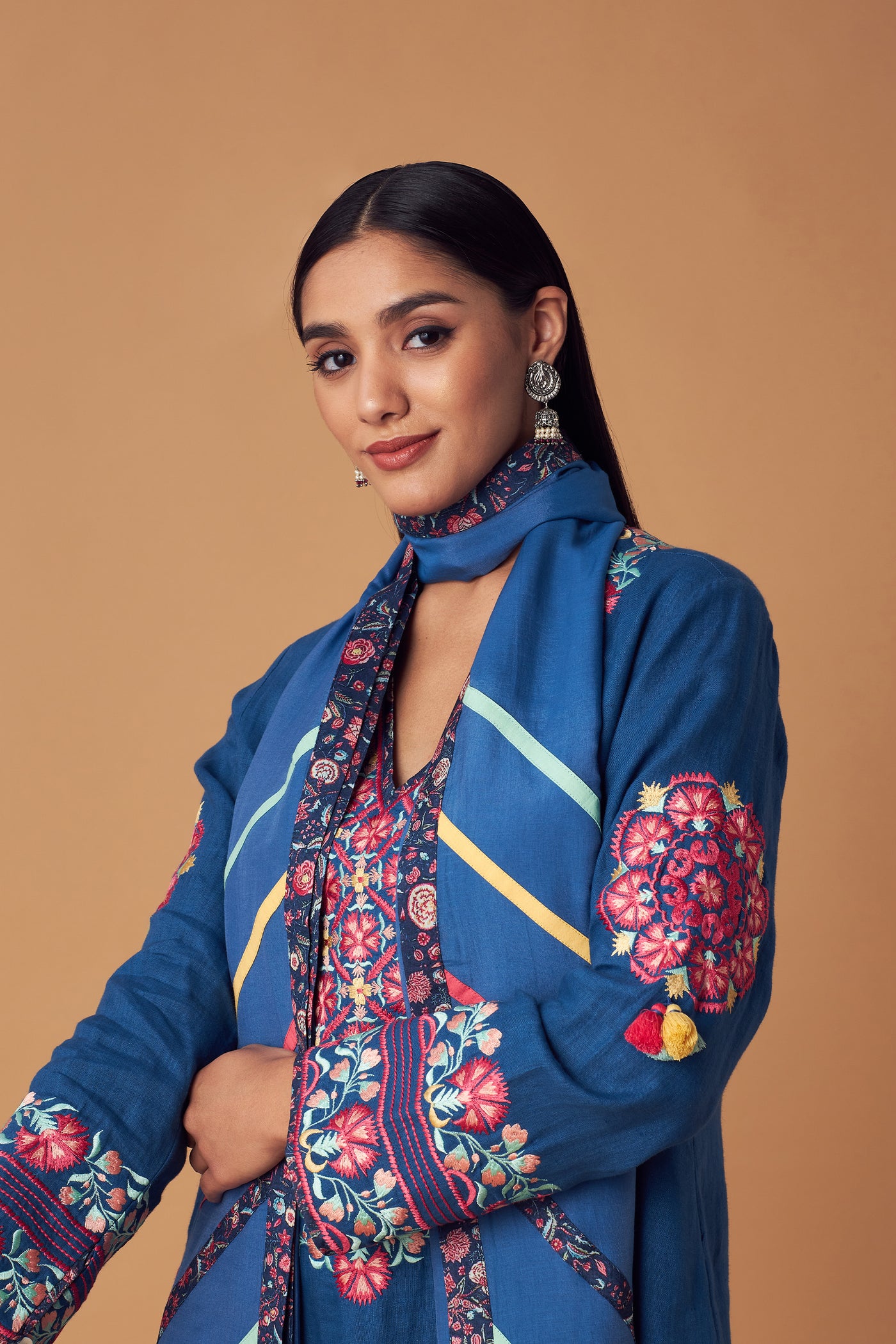Simar Dugal Suzzane Long Kurta With Pants indian designer wear online shopping melange singapore
