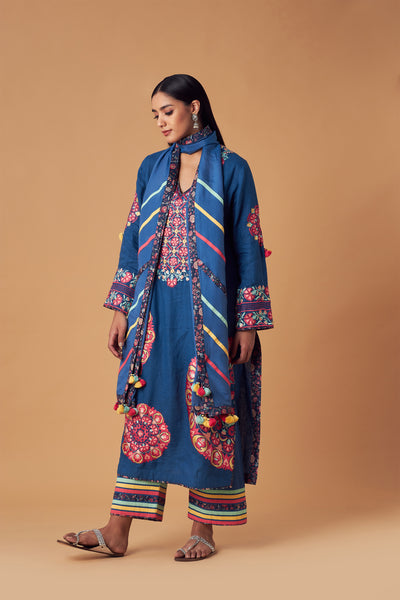 Simar Dugal Suzzane Long Kurta With Pants indian designer wear online shopping melange singapore