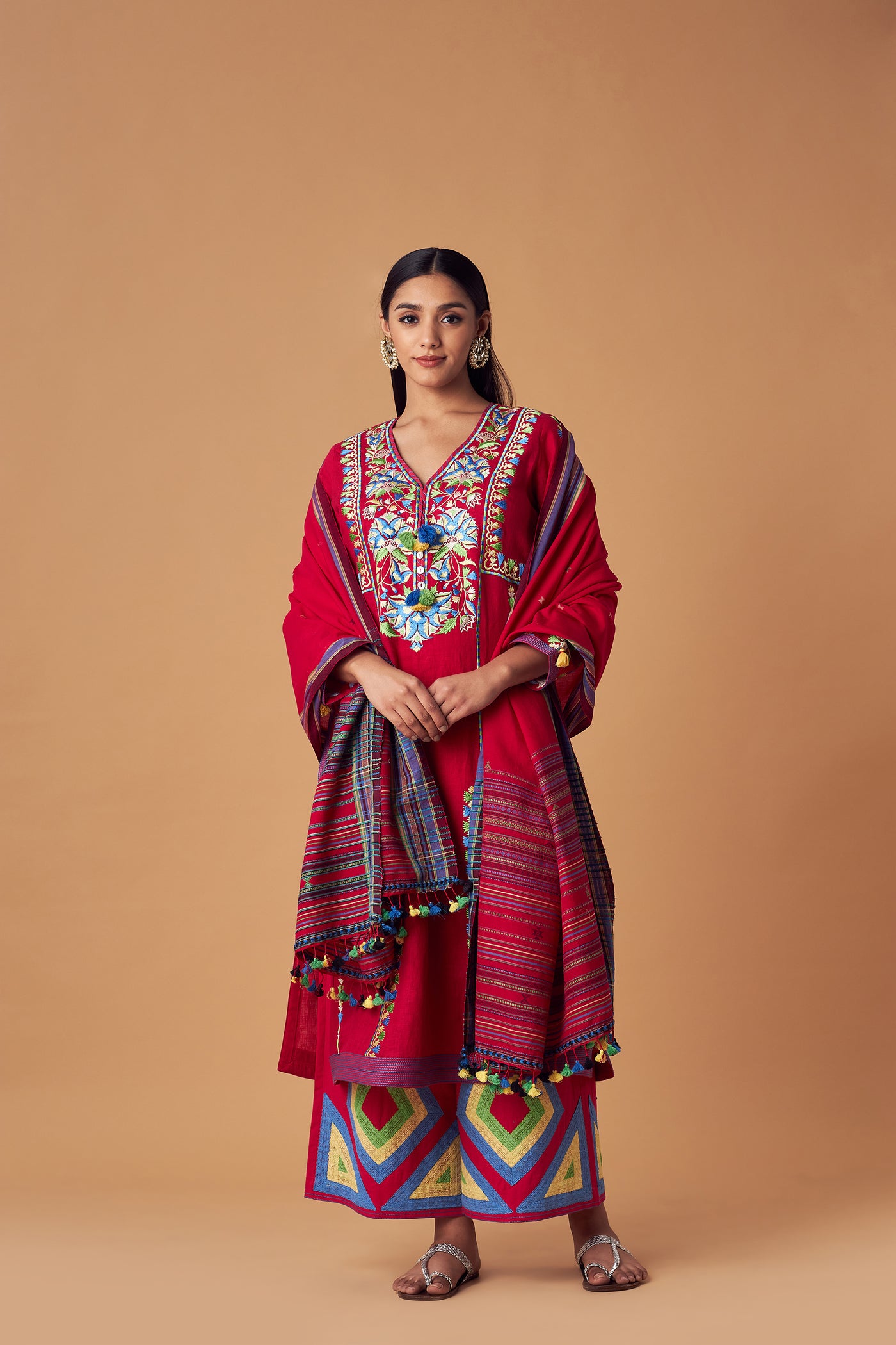 Simar Dugal Turkish A-line Kurta With Pants indian designer wear online shopping melange singapore