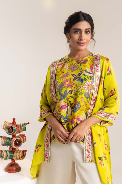 Sougat Paul Aarani Embellished Co-ord Set indian designer wear online shopping melange singapore