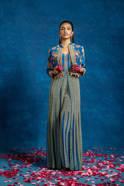 Sougat Paul Aarani Embellished Jumpsuit Set indian designer wear online shopping melange singapore 