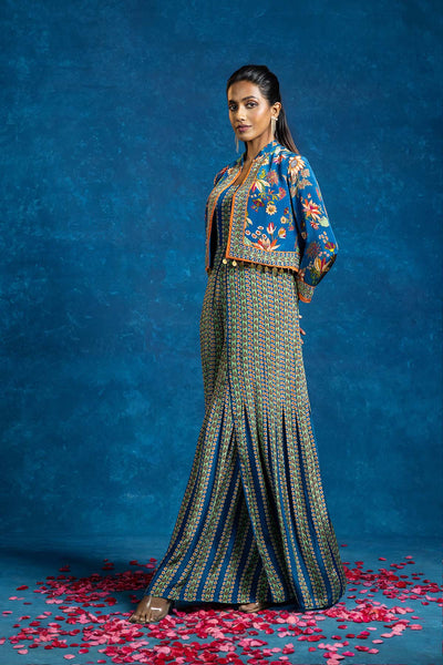 Sougat Paul Aarani Embellished Jumpsuit Set indian designer wear online shopping melange singapore 