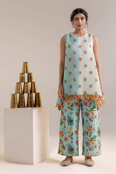 Sougat Paul Aarani Embellished Kurta Set indian designer wear online shopping melange singapore