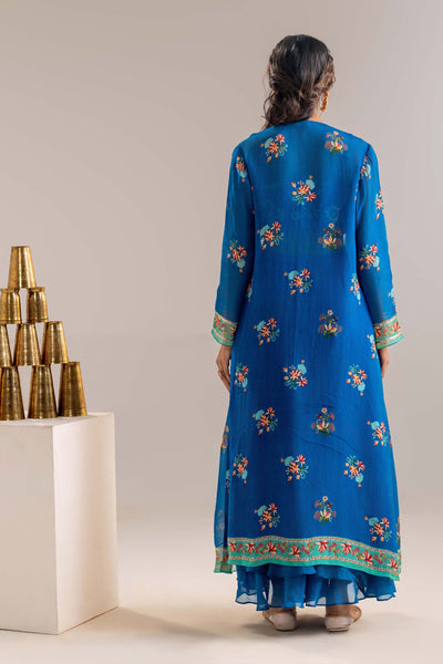 Sougat Paul Aarani Embroidered Co-ord Set With Jacket indian designer wear online shopping melange singapore