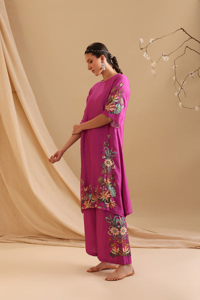 Sougat Paul Aarani Embroidered Kurta Set indian designer wear online shopping melange singapore