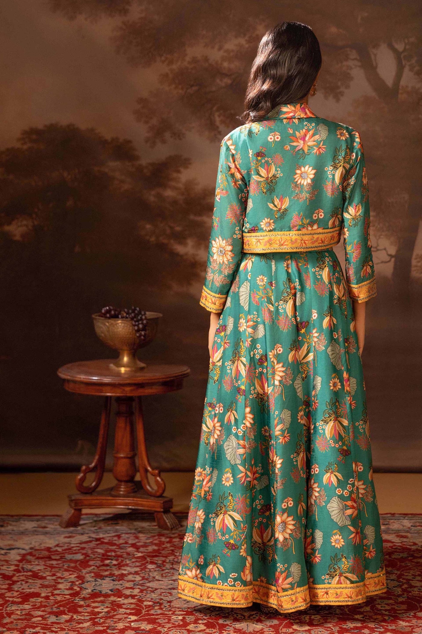 Sougat Paul Aarani Embroidered Lehenga Set indian designer wear online shopping melange singapore
