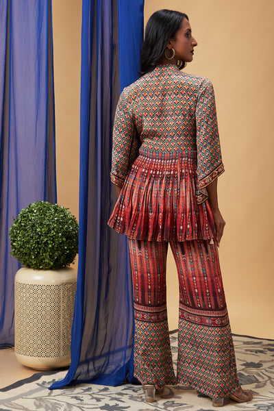 Sougat Paul Adah Embroidered Kurta Set indian designer wear online shopping melange singapore