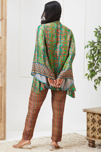 Sougat Paul Adah Printed Co-Ord Set indian designer wear online shopping melange singapore