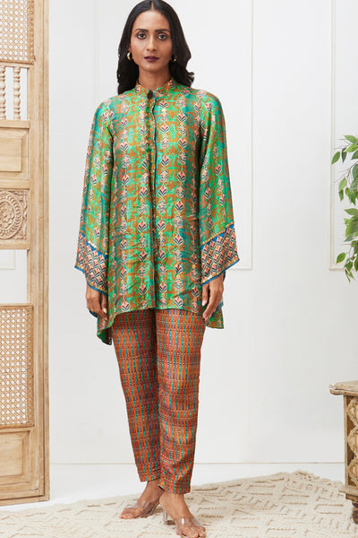 Sougat Paul Adah Printed Co-Ord Set indian designer wear online shopping melange singapore