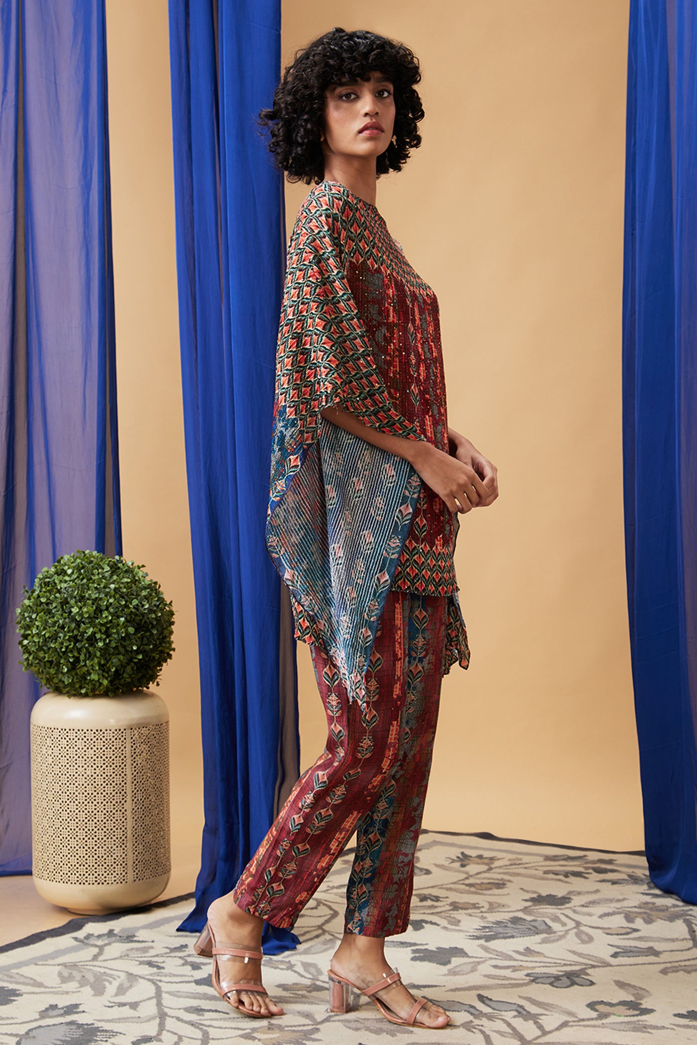 Sougat Paul Adah Sequin Co-Ord Set indian designer wear online shopping melange singapore