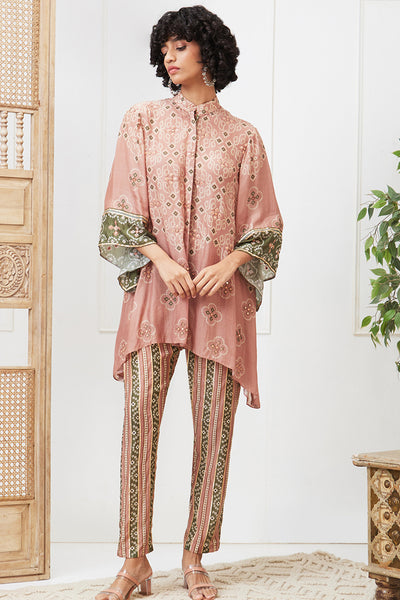 Sougat Paul Bandej Printed Co-ord Set indian designer wear online shopping melange singapore