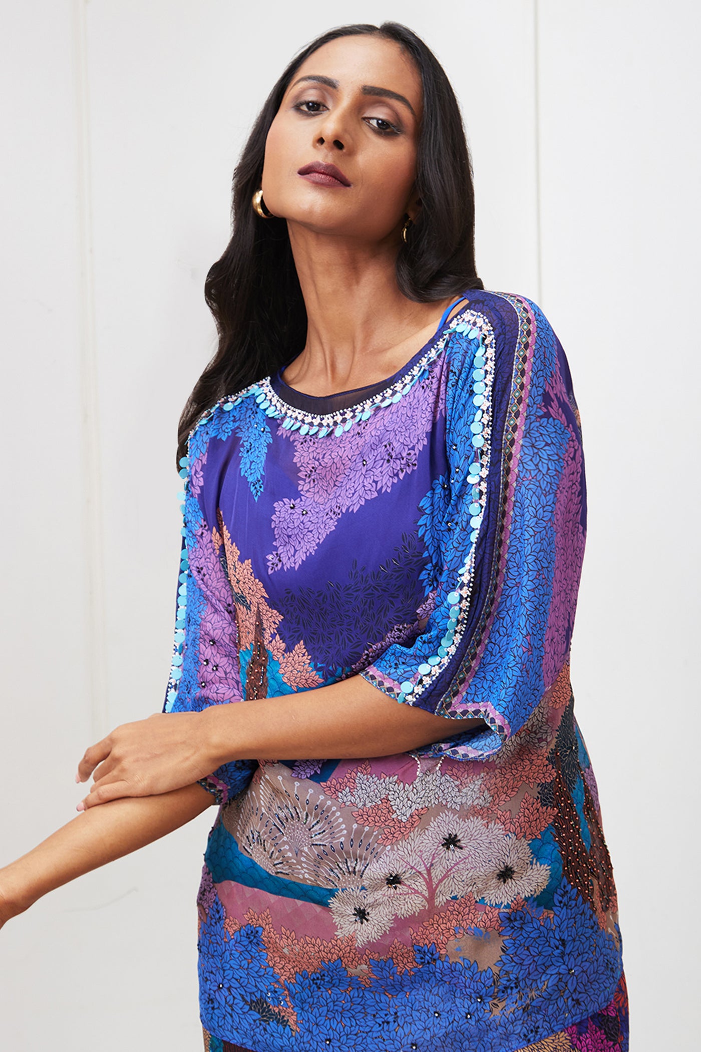 Sougat Paul Benazir Embroidered Co-Ord Set indian designer wear online shopping melange singapore