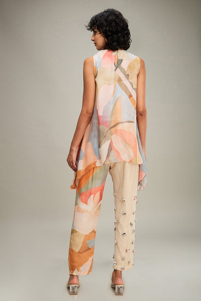 Sougat Paul Conversational Printed Co-ord Set indian designer wear online shopping melange singapore