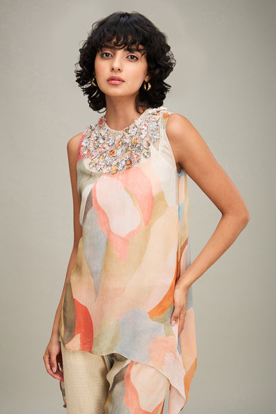 Sougat Paul Conversational Printed Co-ord Set indian designer wear online shopping melange singapore