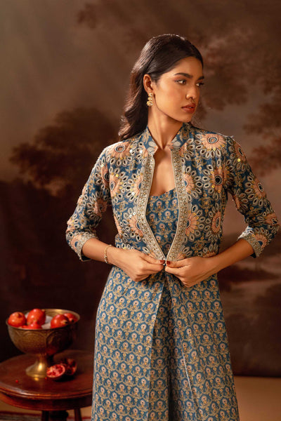 Sougat Paul Eraya Embellished Jumpsuit Set indian designer wear online shopping melange singapore