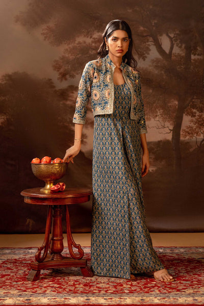 Sougat Paul Eraya Embellished Jumpsuit Set indian designer wear online shopping melange singapore