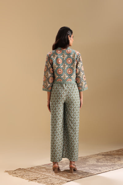 Sougat Paul Eraya Embellished Jumpsuit Set indian designer wear online shopping melange singapore