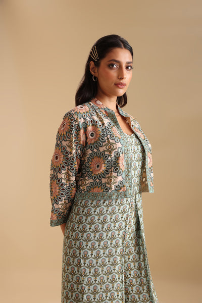 Sougat Paul Eraya Embellished Jumpsuit Set indian designer wear online shopping melange singapore