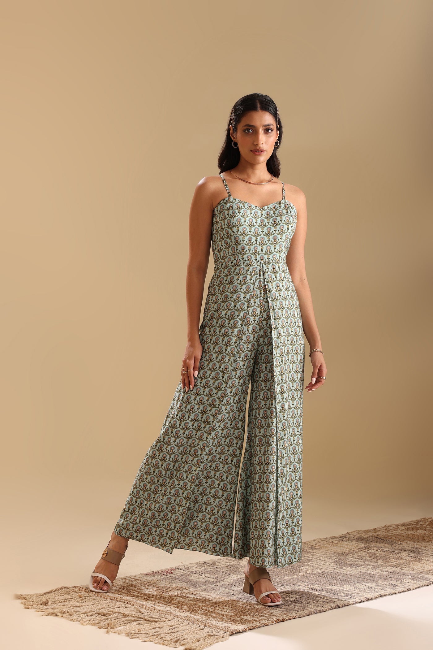 Sougat Paul Eraya Embellished Jumpsuit Set indian designer wear online shopping melange singapore