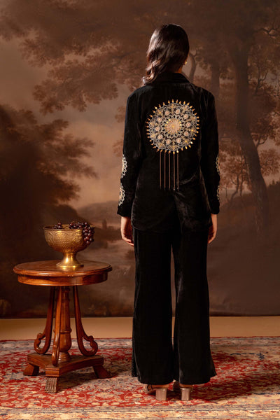 Sougat Paul Eraya Embroidered Blazer Set indian designer wear online shopping melange singapore