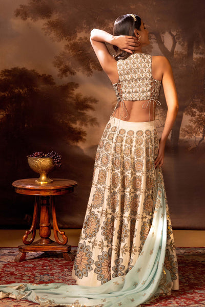 Sougat Paul Eraya Embroidered Lehengha Set indian designer wear online shopping melange singapore
