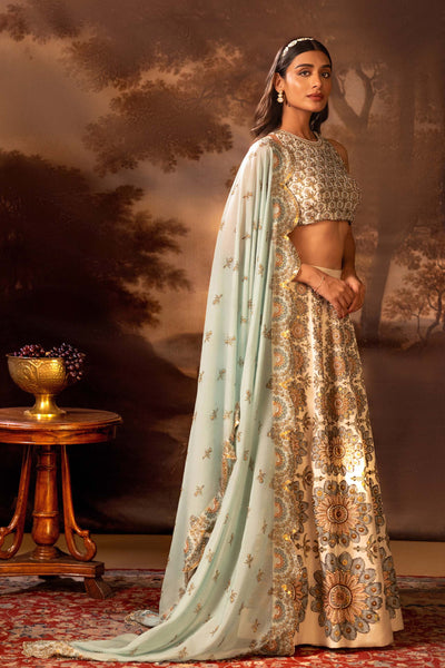 Sougat Paul Eraya Embroidered Lehengha Set indian designer wear online shopping melange singapore
