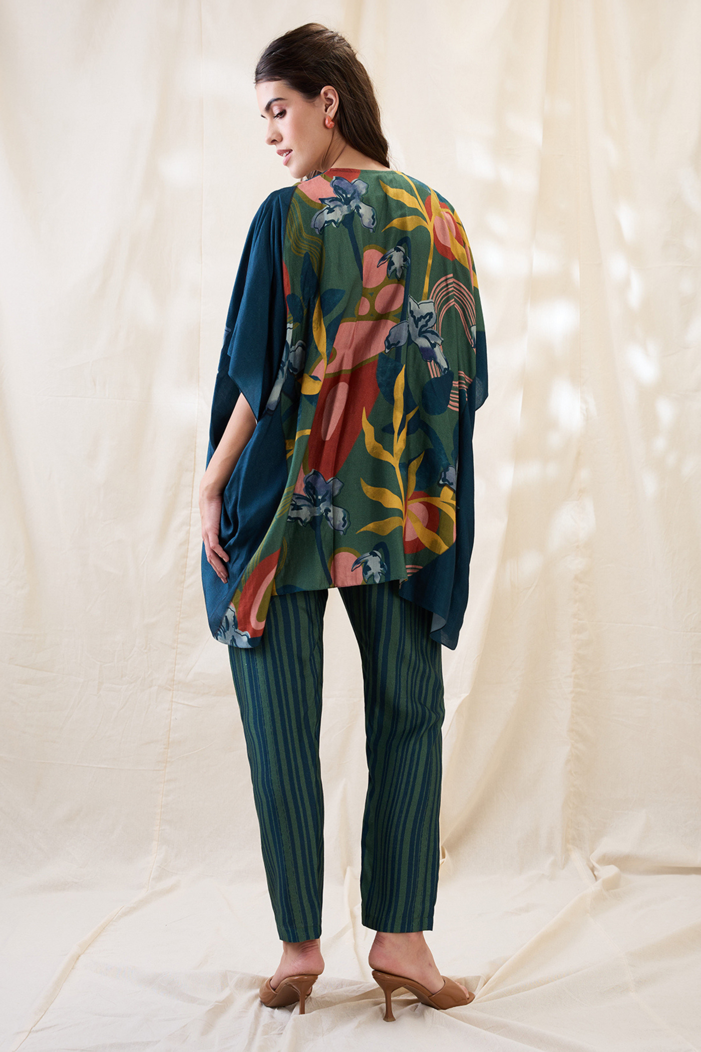 Sougat Paul Flora Embellished Co-ord Set Indian designer wear online shopping melange singapore