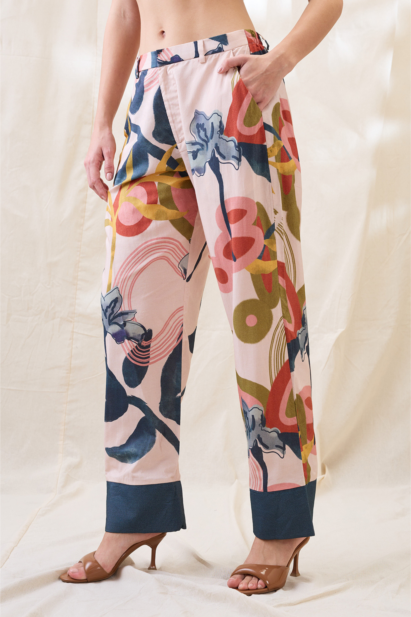 Sougat Paul Flora Embellished Kurta Set Indian designer wear online shopping melange singapore