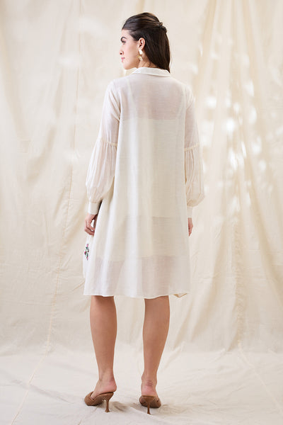 Sougat Paul Gulzaar Appliqued A-line Dress Indian designer wear online shopping melange singapore 