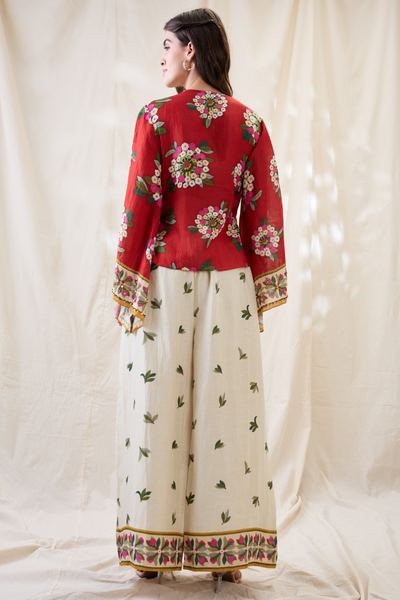 Sougat Paul Gulzaar Embellished Angarkha Set Indian designer wear online shopping melange singapore