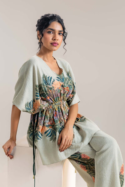 Sougat Paul Kaira Embellised Kaftan Set indian designer wear online shopping melange singapore