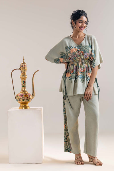 Sougat Paul Kaira Embellised Kaftan Set indian designer wear online shopping melange singapore
