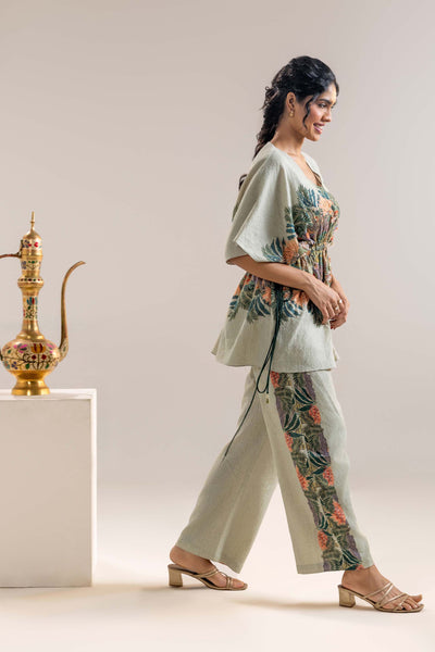 Sougat Paul Kaira Embellised Kaftan Set indian designer wear online shopping melange singapore