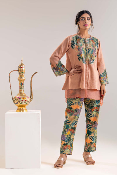 Sougat Paul Kaira Embroidered Kurta Set indian designer wear online shopping melange singapore