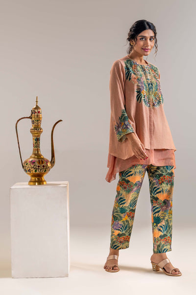 Sougat Paul Kaira Embroidered Kurta Set indian designer wear online shopping melange singapore