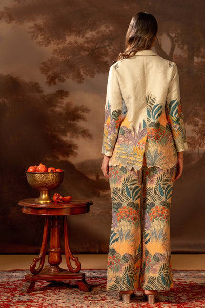 Sougat Paul Kaira Embroidered Blazer Set indian designer wear online shopping melange singapore