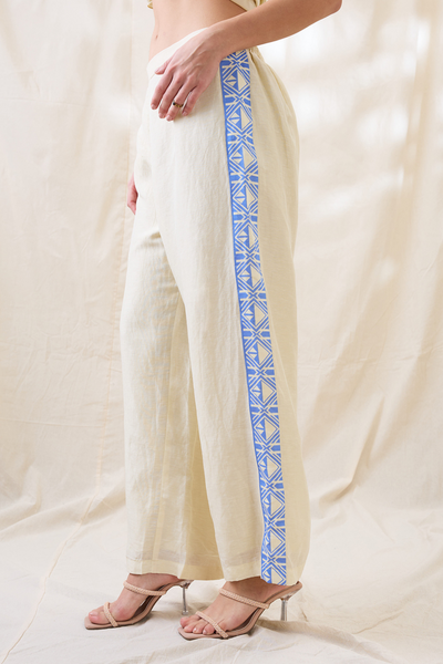 Sougat Paul Kitchra Appliqued Kimono Co-ord Set Indian designer wear online shopping melange singapore
