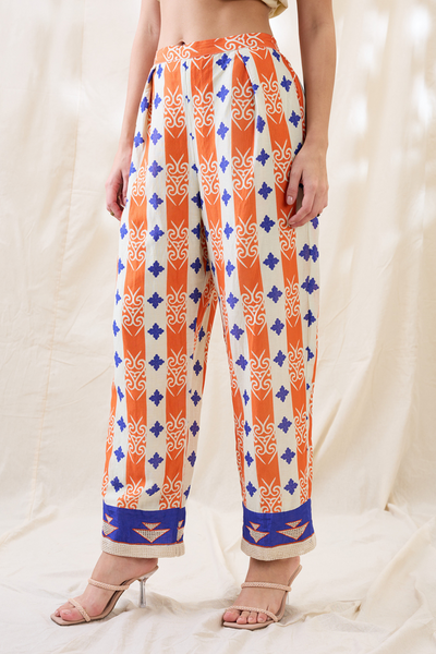Sougat Paul Kitchra Appliqued Co-ord Set Indian designer wear online shopping melange singapore