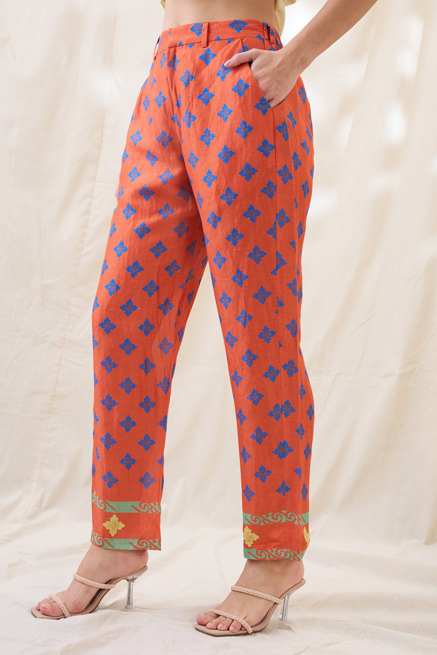 Sougat Paul Kitchra Printed  Co-ord Set Indian designer wear online shopping melange singapore