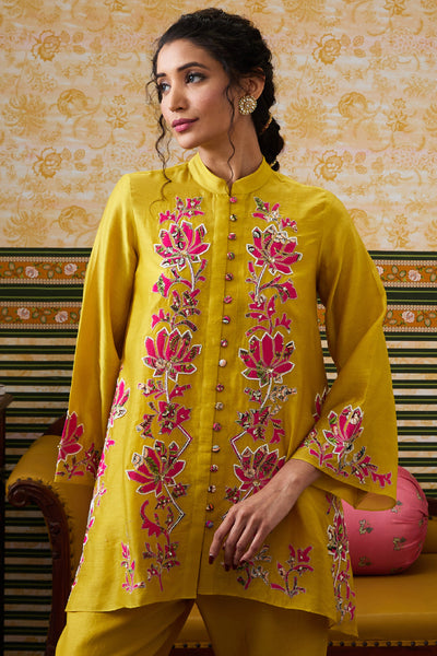 Sougat Paul Meher Applique Co-Ord Set indian designer wear online shopping melange singapore