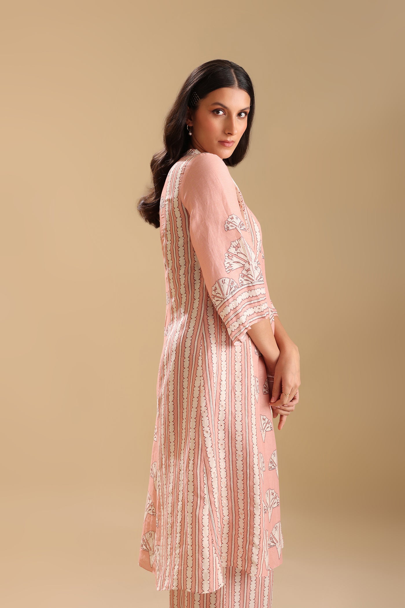 Sougat Paul Naqsh Embellished Kurta Set indian designer wear online shopping melange singapore