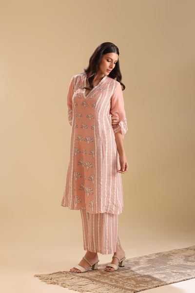 Sougat Paul Naqsh Embellished Kurta Set indian designer wear online shopping melange singapore