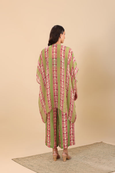 Sougat Paul Naqsh Embellished Palazzo Set With Cape indian designer wear online shopping melange singapore