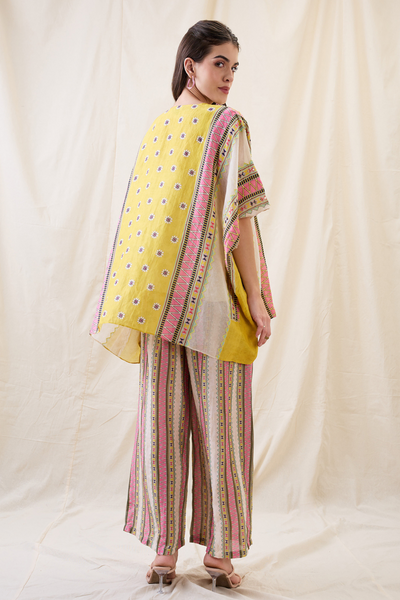Sougat Paul Nooma Printed Kimono Co-ord Set Indian designer wear online shopping melange singapore
