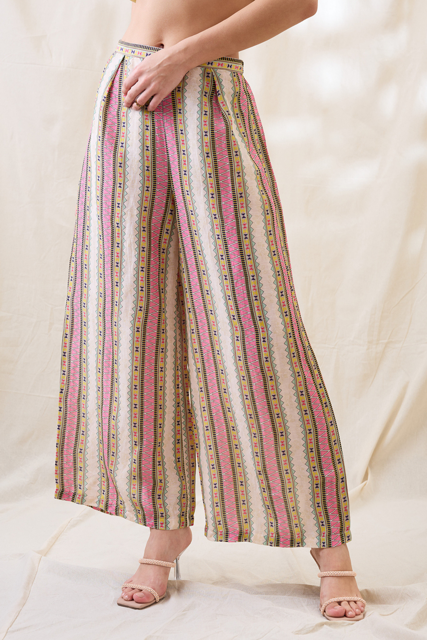Sougat Paul Nooma Printed Kimono Co-ord Set Indian designer wear online shopping melange singapore