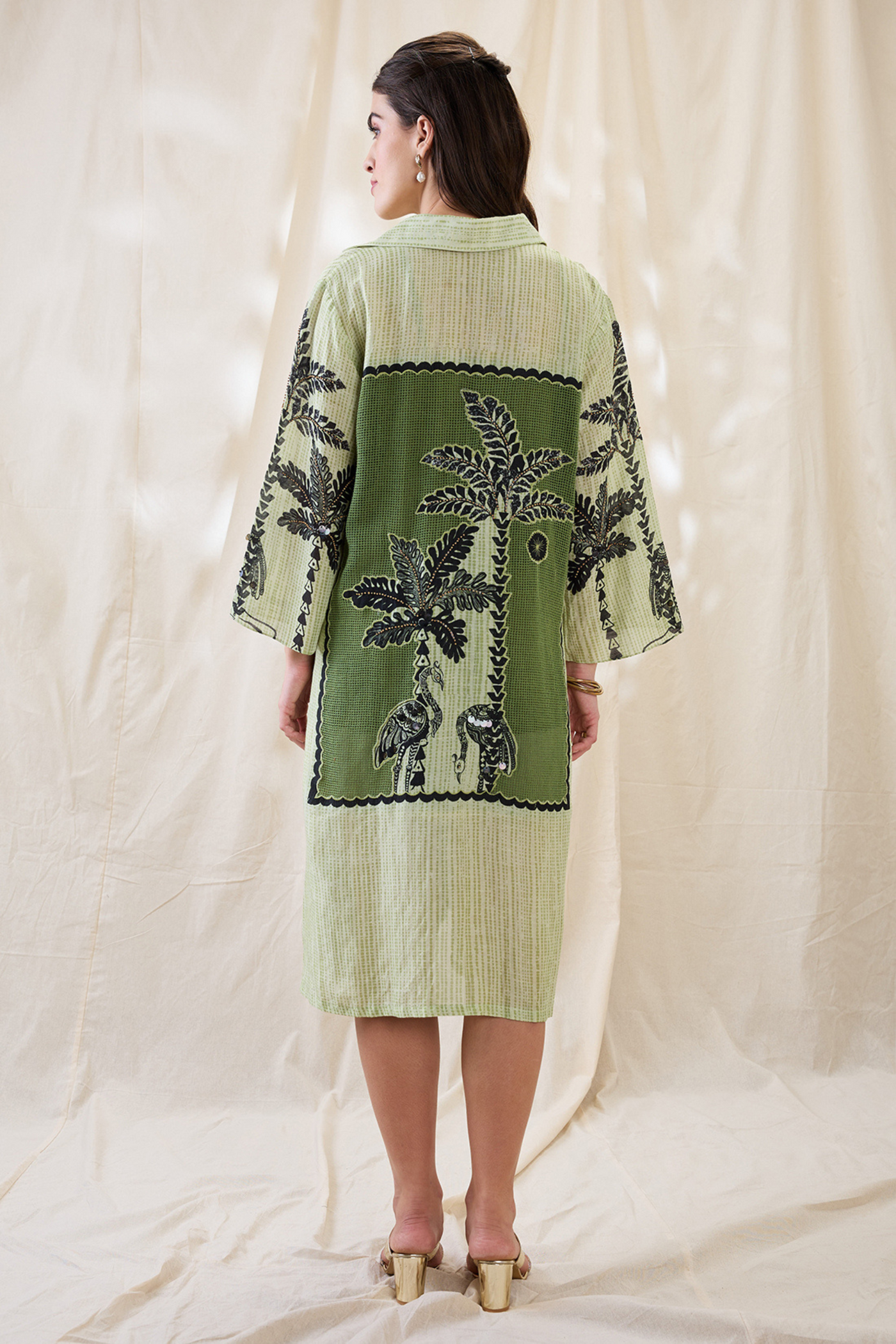Sougat Paul Noorani Embellished Boxy Dress Indian designer wear online shopping melange singapore